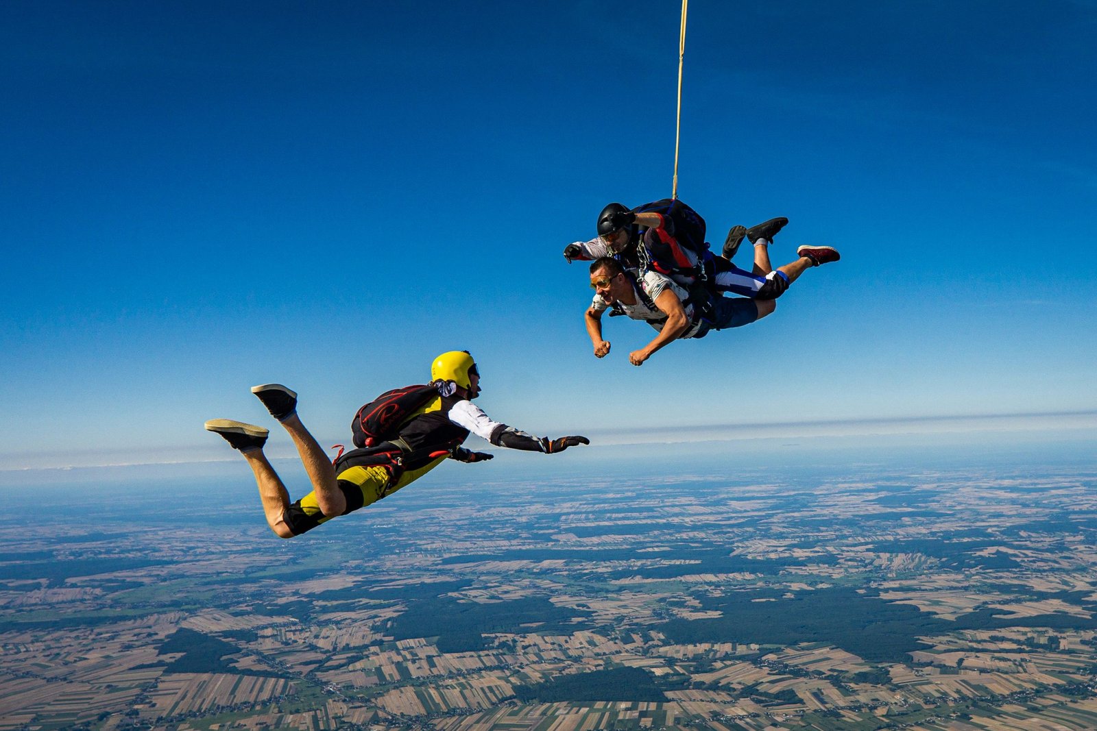 Premier saut PAC avec moniteurs en vol